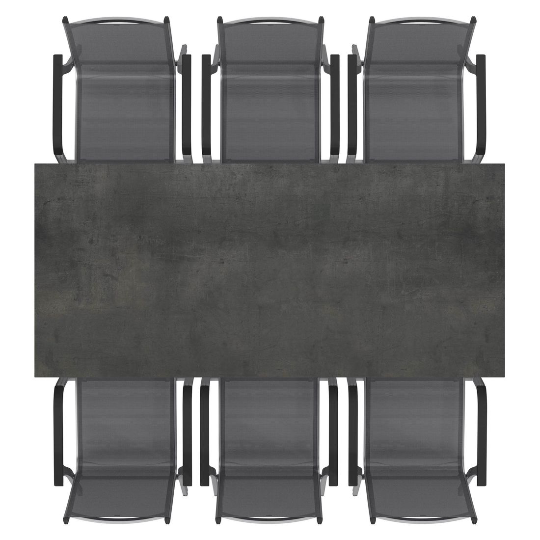 Kettler Basic Plus Gartenmöbel-Set L (6 Plätze) Tisch 220x100cm