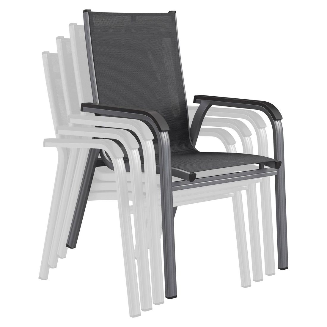 Kettler Basic Plus Gartenmöbel-Set L (6 Plätze) Tisch 220x100cm