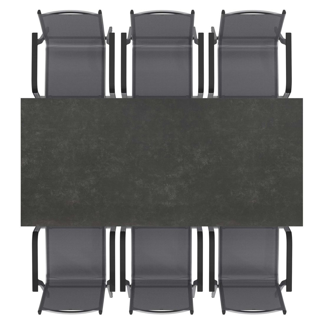 Kettler Basic Plus Gartenmöbel-Set L (6 Plätze) Tisch 220x100cm