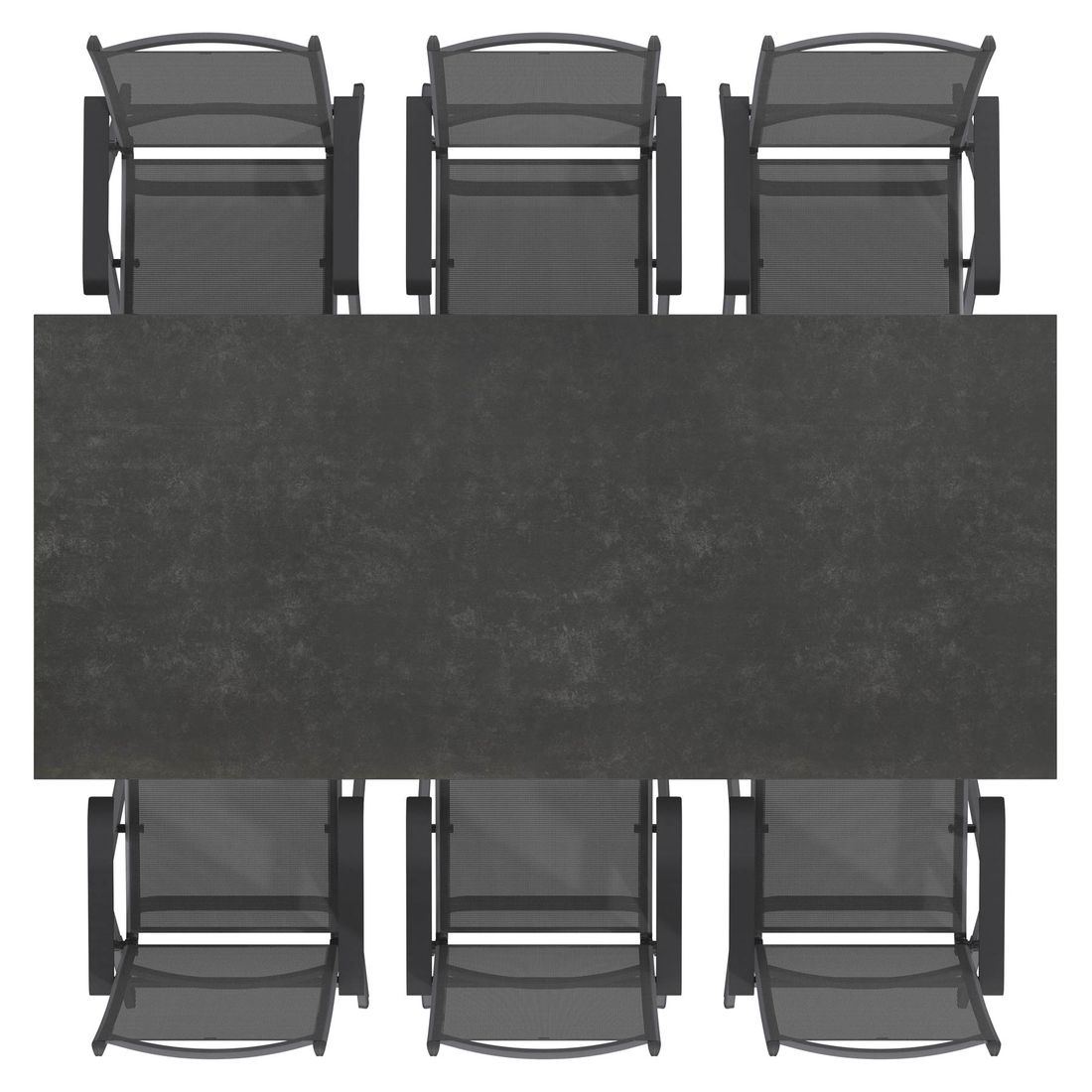 Kettler Basic Plus Gartenmöbel-Set L (6 Plätze) Tisch 220x100cm