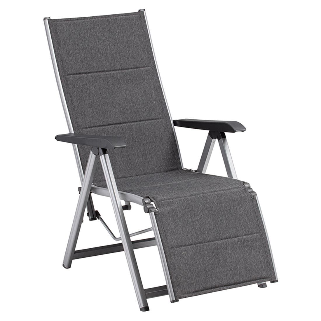 Kettler Basic Plus Padded Relaxliege Aluminium/Outdoorgewebe