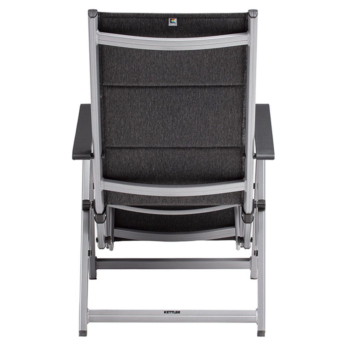 Kettler Basic Plus Padded Relaxliege Aluminium/Outdoorgewebe