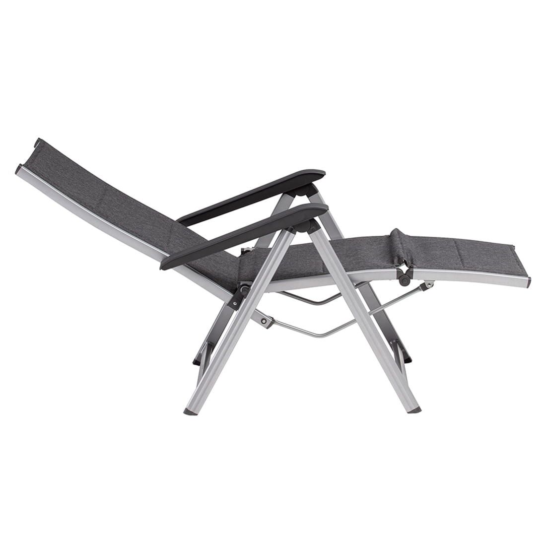 Kettler Basic Plus Padded Relaxliege Aluminium/Outdoorgewebe