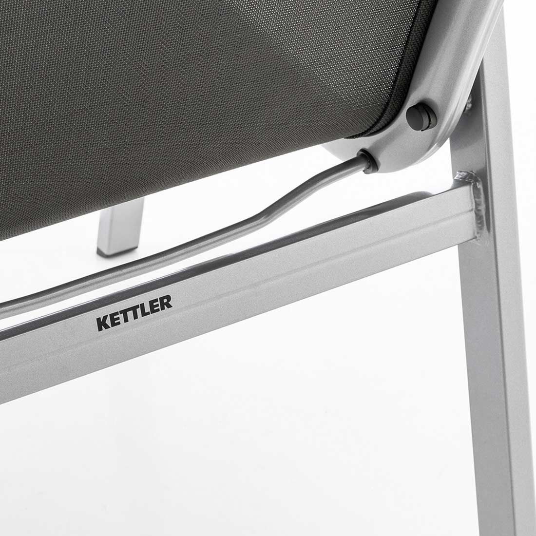 Kettler Basic Plus Stapelsessel-Set Aluminium/Textilene