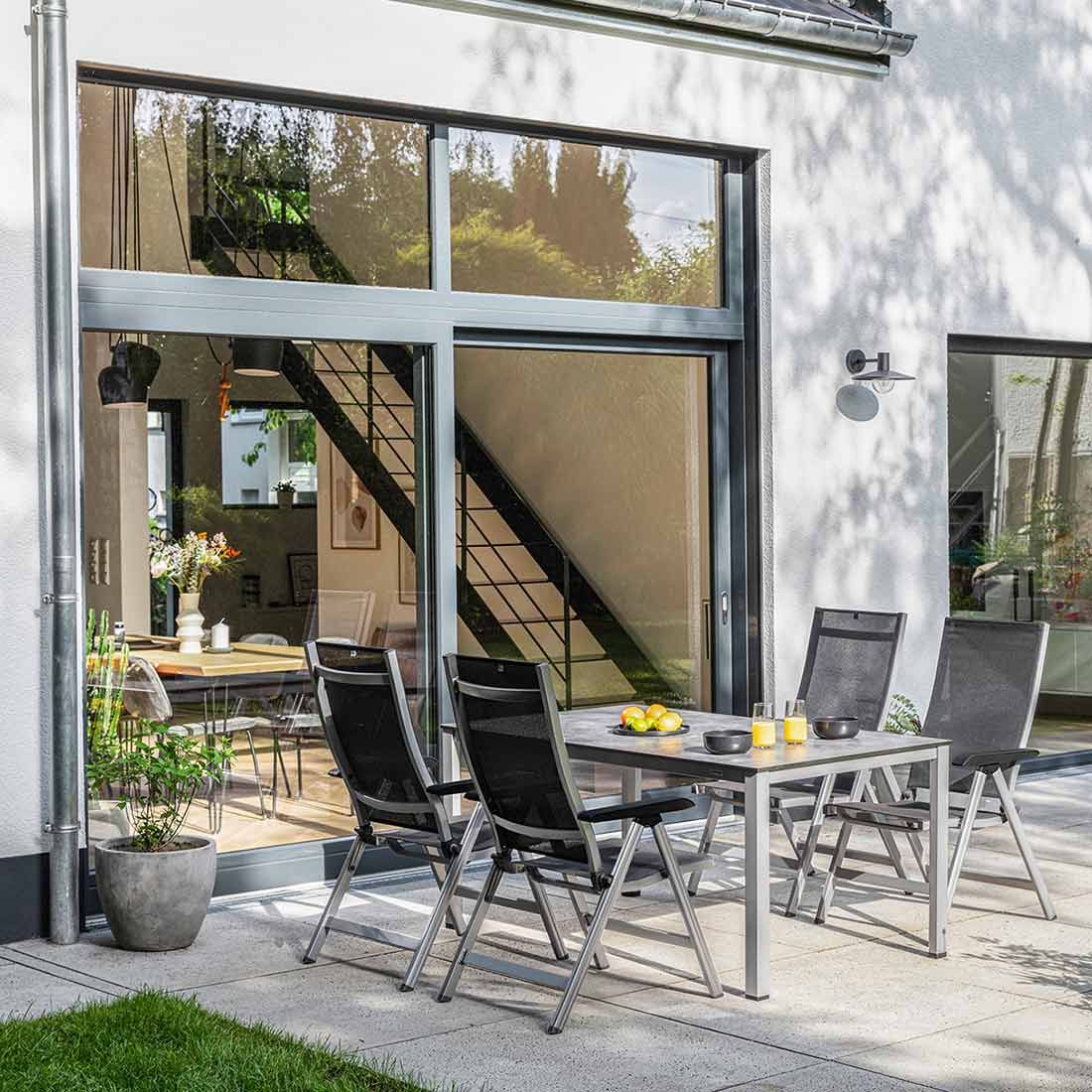 Kettler Basic+ Premium Gartenmöbel-Set 5-tlg. Tisch 160x95cm