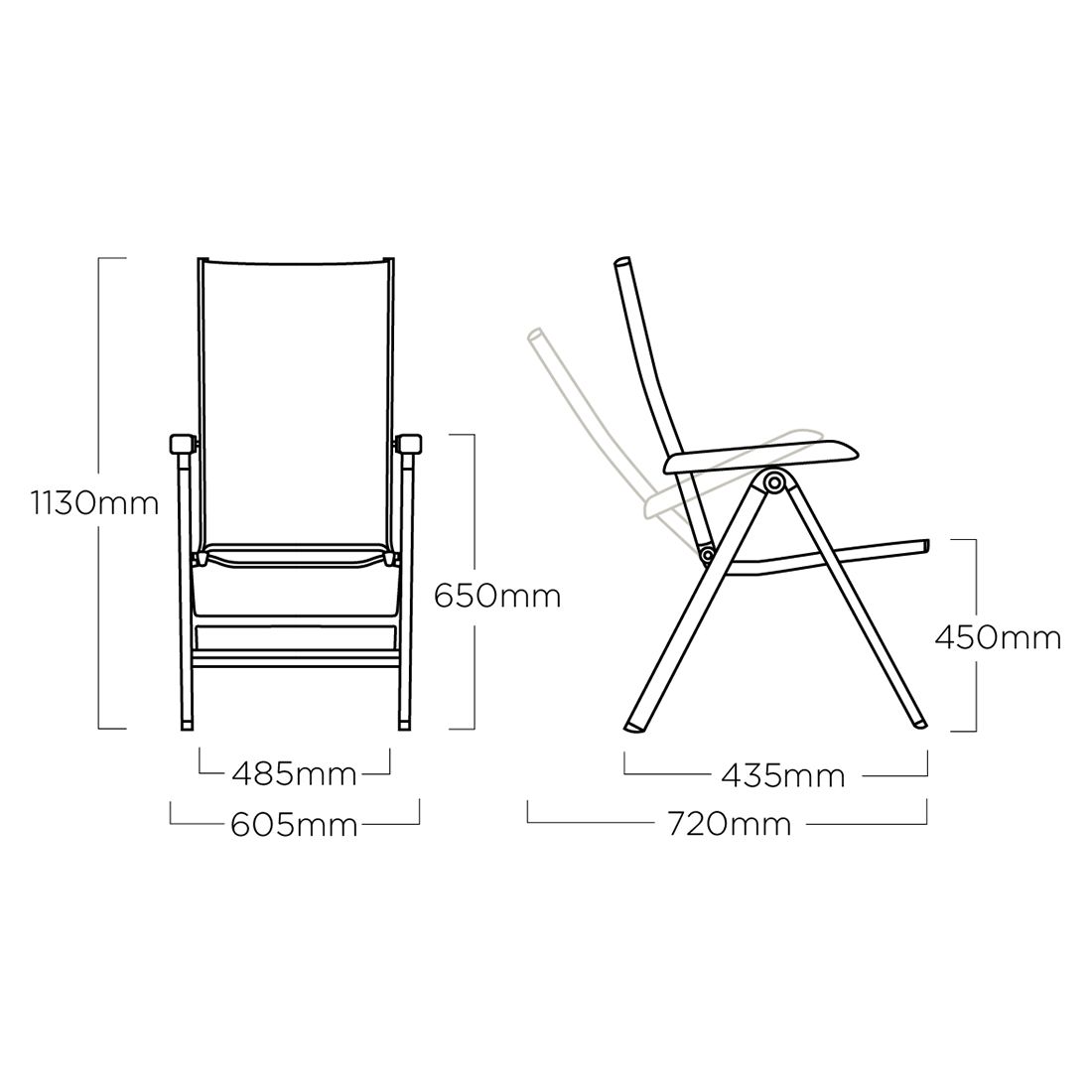 Kettler Basic+ Premium Gartenmöbel-Set 5-tlg. Tisch 160x90