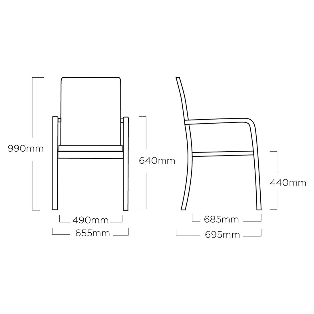 Kettler Basic+ Premium Gartenmöbel-Set M (4 Plätze) Tisch 160x95cm