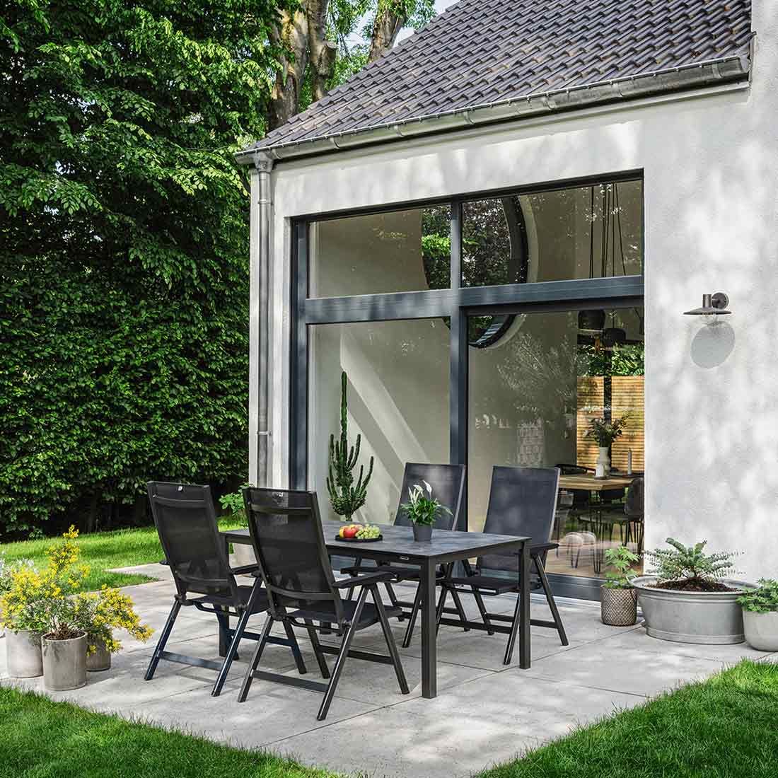 Kettler Basic+ Premium Gartenmöbel-Set 5-tlg. Tisch 160x95cm