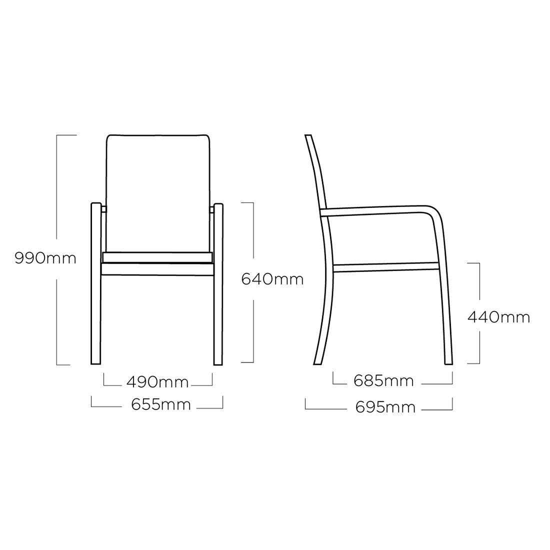 Kettler Basic+ Premium Gartenmöbels. 7-tlg.+Tisch 220x100 cm