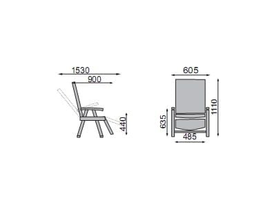 Kettler Basic Plus Relaxliege verstellbar Aluminium/Outdoorgewebe