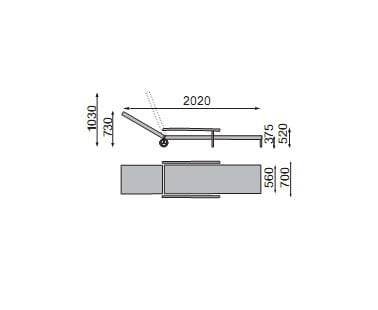 Kettler Basic Plus Stapelliege Aluminium/Textilene