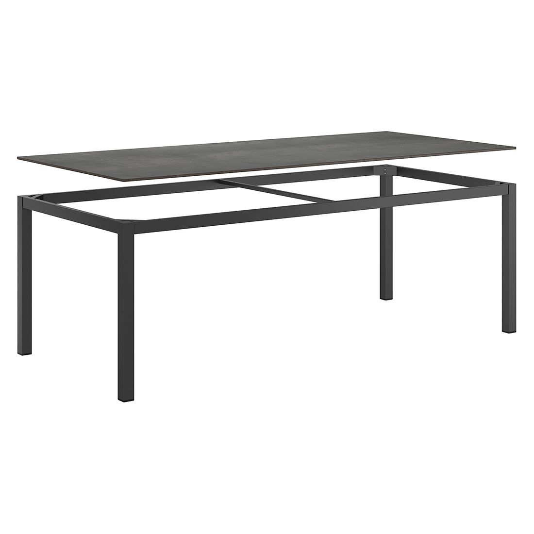 Kettler Cirrus Gartenmöbel-Set L (6 Plätze) mit OUTLIV. Tisch 220x100cm