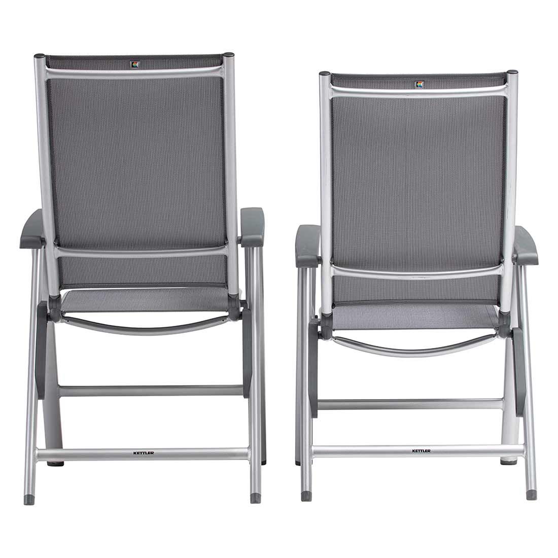 Kettler Cirrus Silver Line Klappsessel Aluminium/Outdoorgewebe