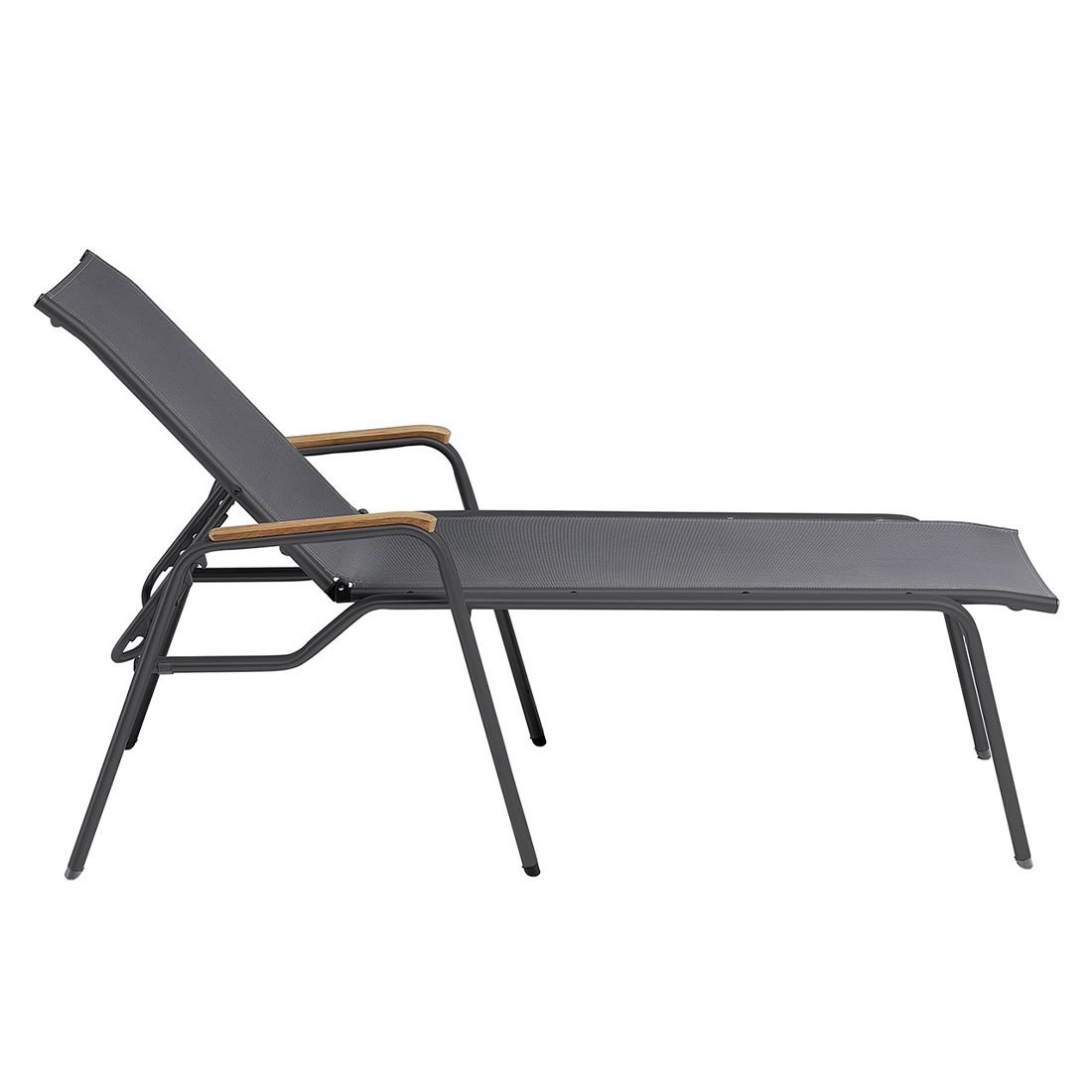 Kettler Cirrus Silver-Line Gartenliege verstellbar Aluminium/Outdoorgewebe