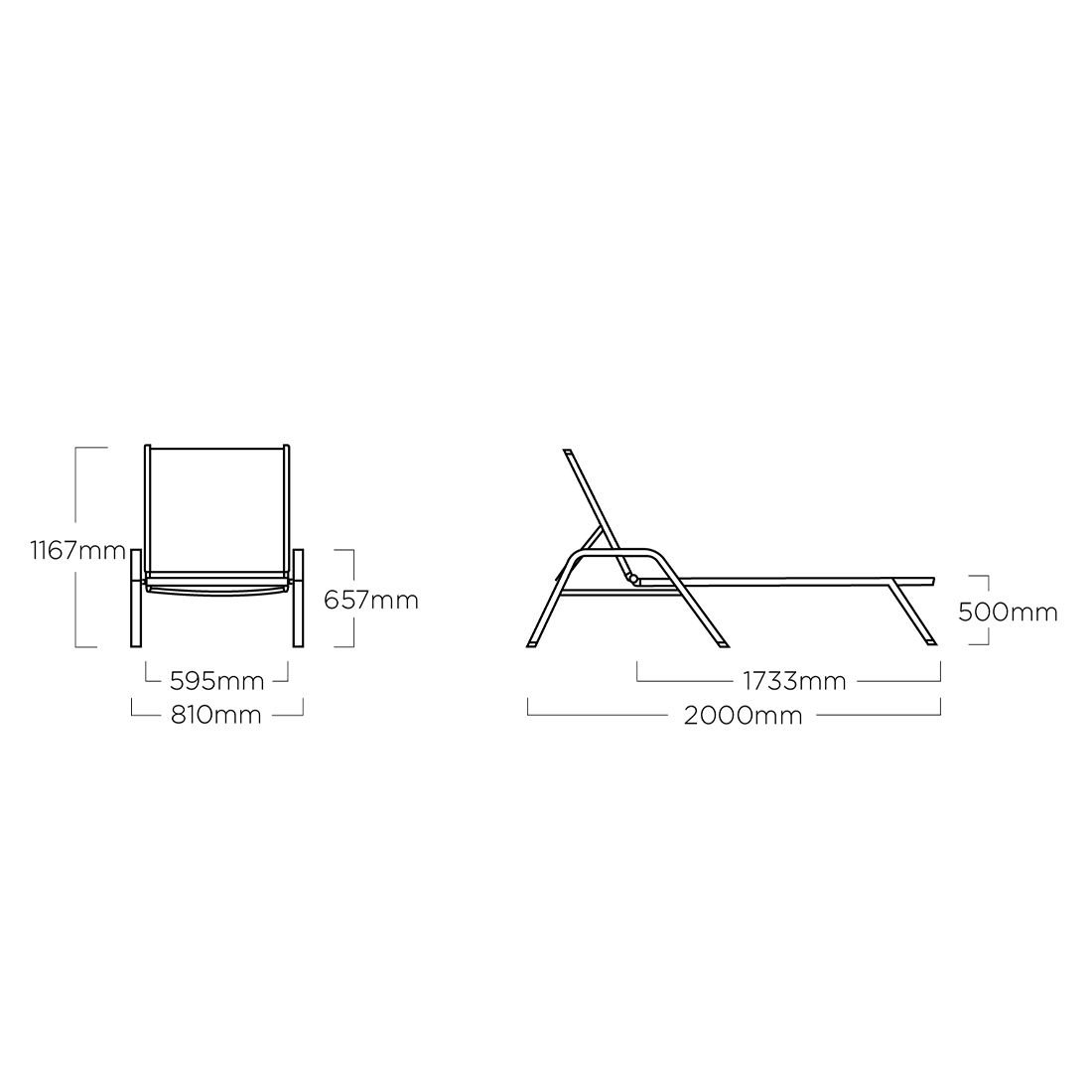 Kettler Cirrus Silver-Line Gartenliege verstellbar Aluminium/Outdoorgewebe
