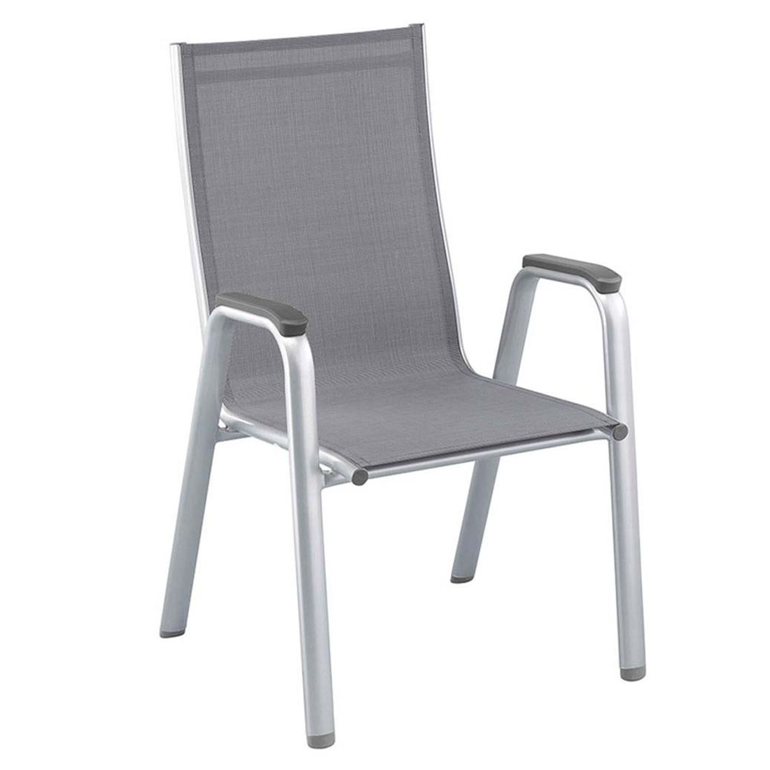 Kettler Cirrus Stapelsessel-Set Aluminium/Textilene