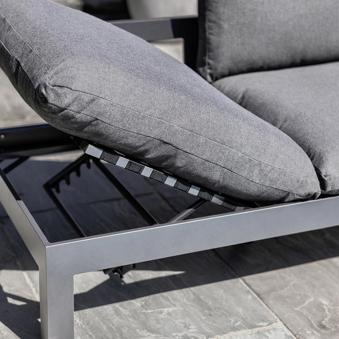 Kettler Comfort Bank/Liege Aluminium/Agora