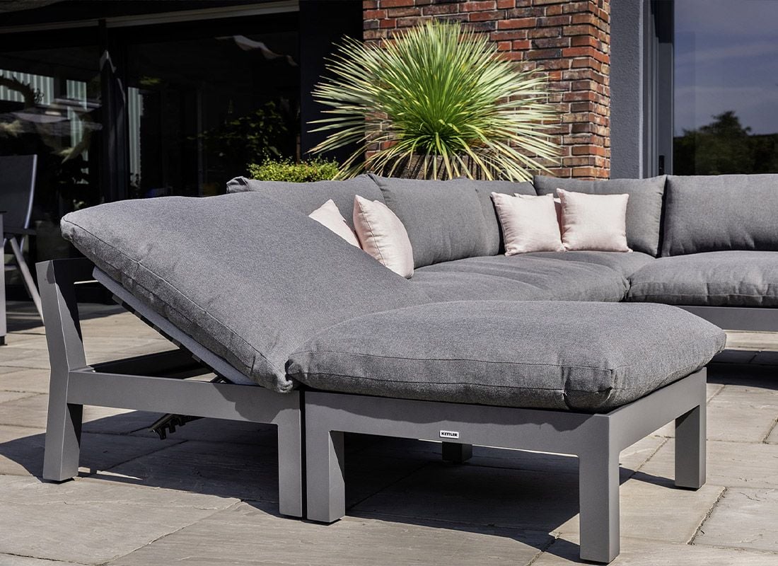 Kettler Comfort Hocker Aluminium/Agora