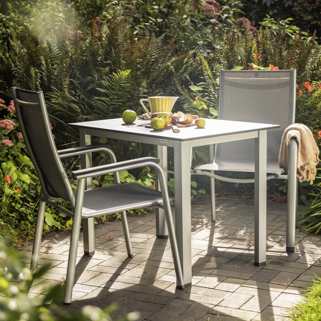 Kettler Cubic Gartentisch-Gestell 95x70cm Aluminium