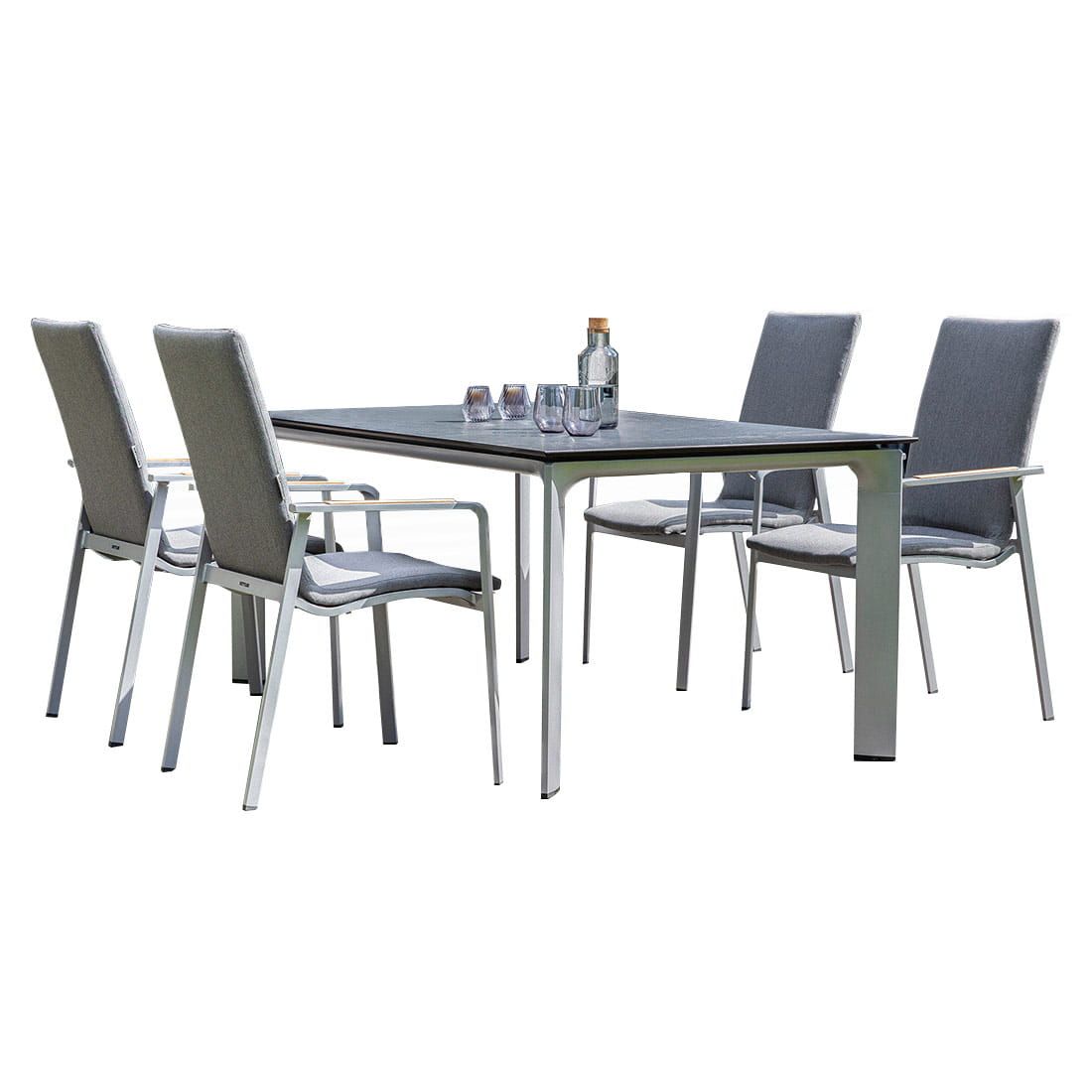 Kettler Diamond Gartenmöbelset 5-tlg. mit Tisch 180x95cm