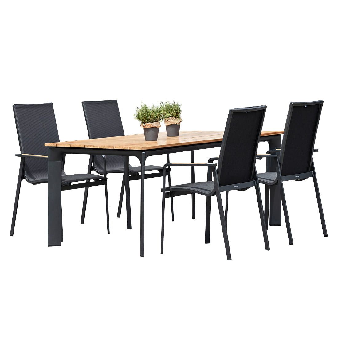 Kettler Diamond Gartenmöbelset 5-tlg. mit Tisch 180x95cm