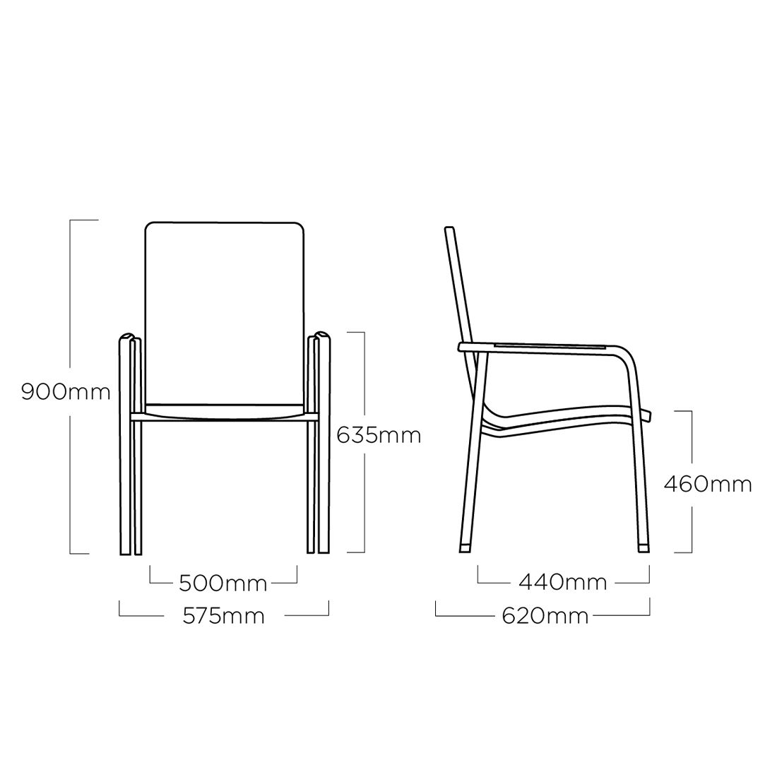 Kettler Diamond Gartenmöbel-Set (6 Plätze) mit OUTLIV. Tisch 220x100 cm