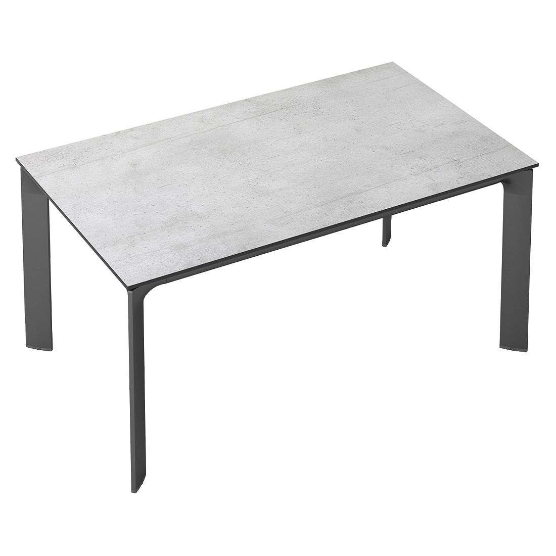 Kettler Diamond Gartentisch 140x70cm Aluminium/HPL