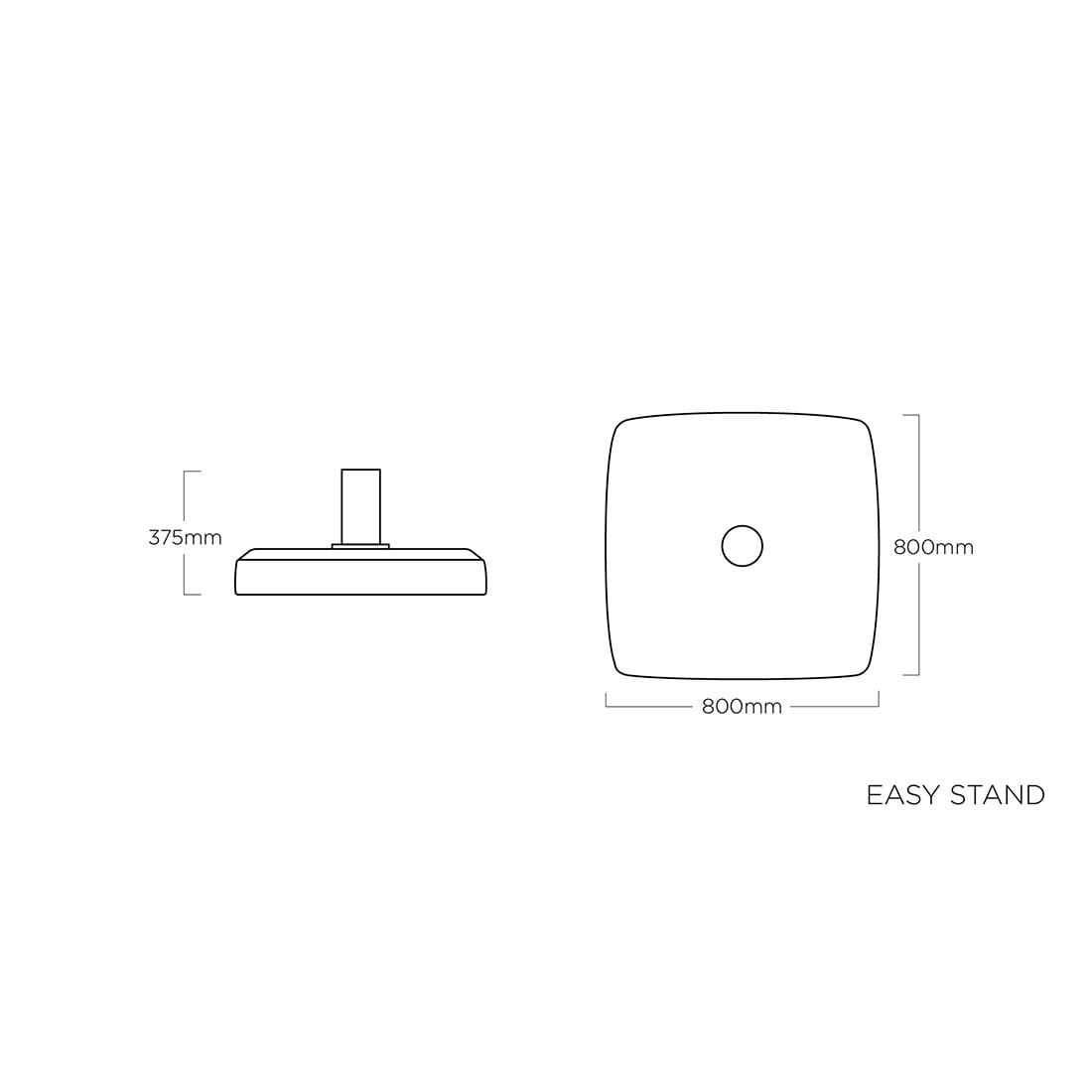 Kettler Easy Stand Schirmständer 80x80cm Kunststoff