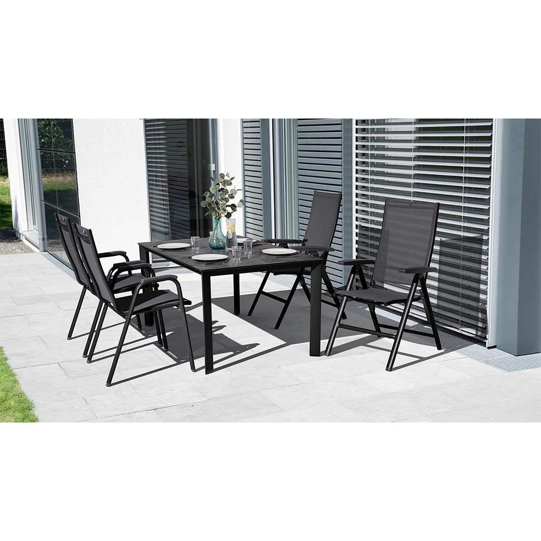 Kettler Edge Gartentisch-Gestell 140x70cm Aluminium