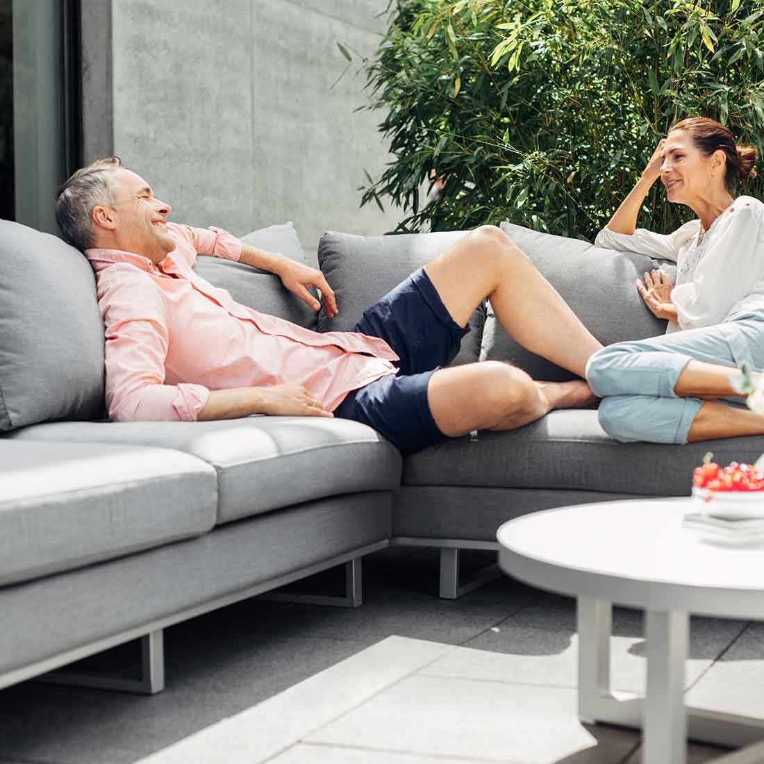 Kettler Ego Ecklounge 2-teilig Aluminium/Sunbrella