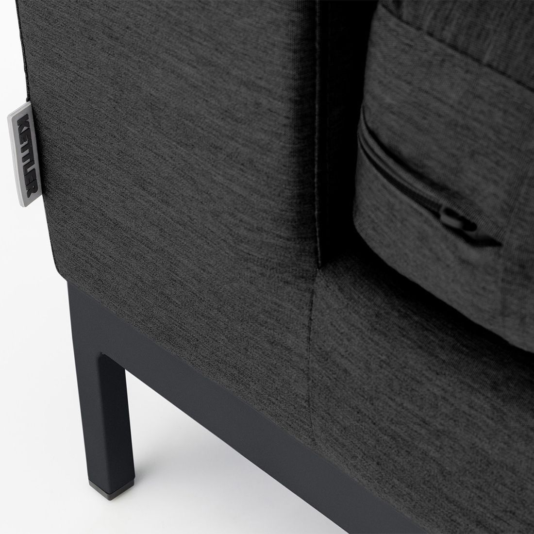Kettler Ego Modular Eck-/Endmodul Aluminium/Sunbrella