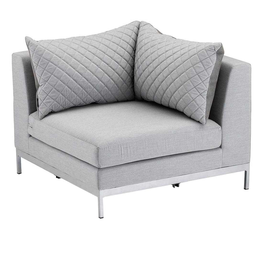 Kettler Ego Modular Ecklounge 5tlg Loungtisch Ø92cm Sunbrella