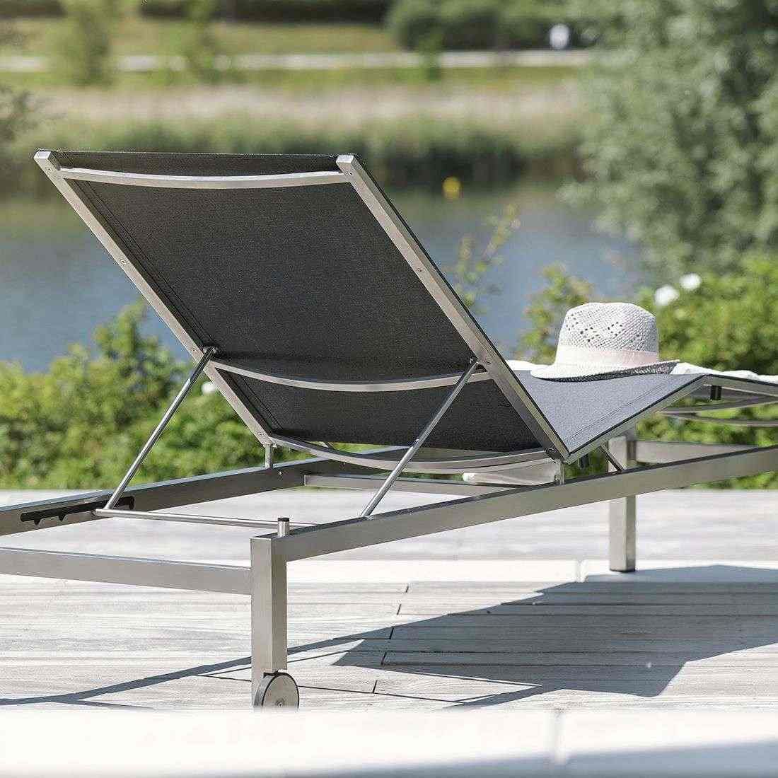 Kettler Feel Gartenliege Edelstahl/Textilene