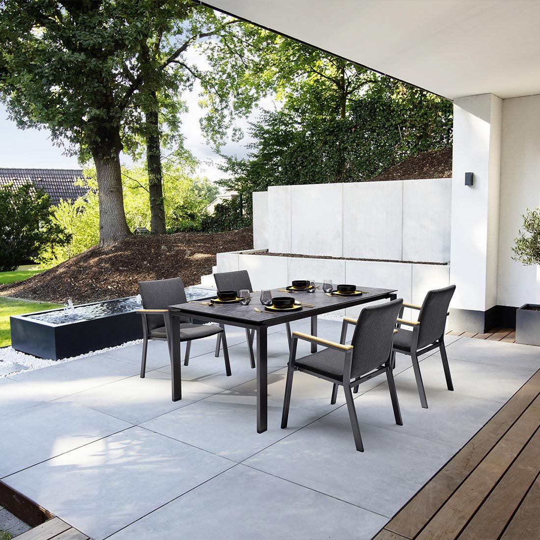 Kettler Float Gartentisch-Gestell 160x95cm Aluminium