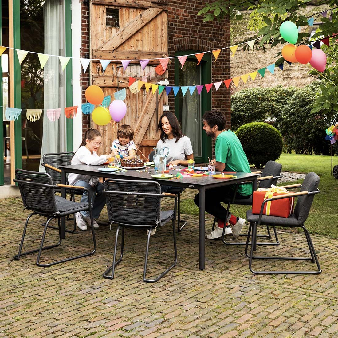 Kettler Gentle Sitzschale für Gartensessel Aluminium/Sunbrella