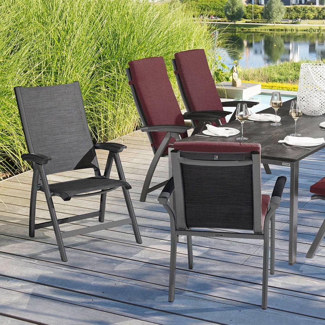 Kettler  Avalon Klappsessel Aluminium/Textilen