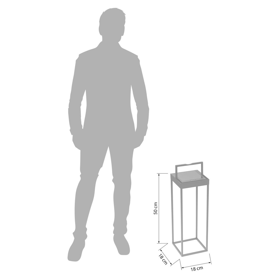 Kettler Kettlight Squared Tischleuchte Aluminium/Polycarbonat