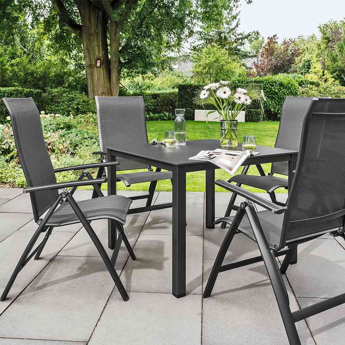 Kettler Legato Curve Klappsessel Aluminium/Textilene