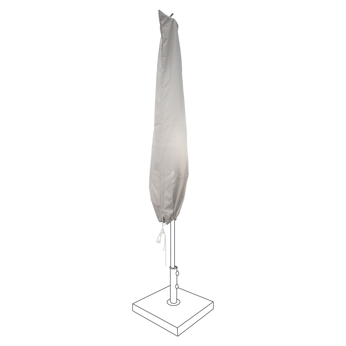 Kettler Mittelstockschirm Schutzhülle 24/46x168cm