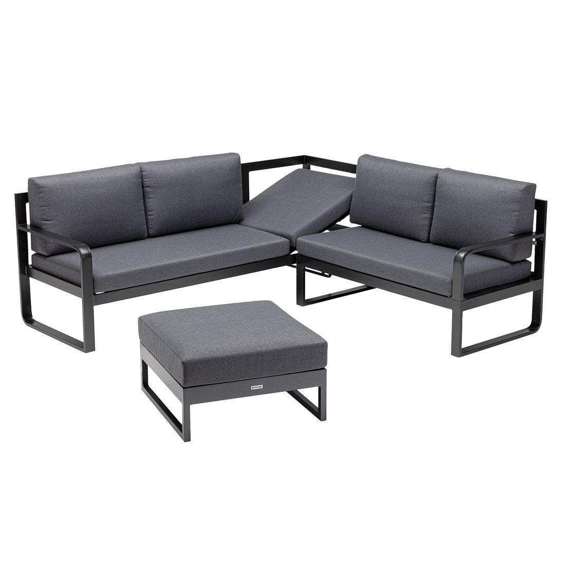 Kettler Ocean Ecklounge 3-tlg. Aluminium/Polyester