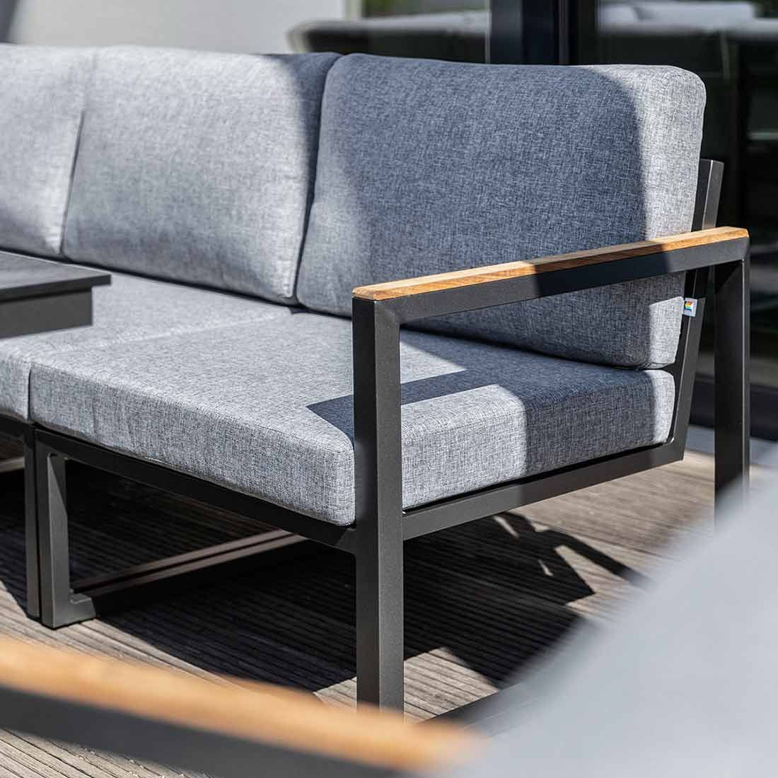 Kettler Ocean Skid Dininglounge 9-tlg. Aluminium/Olefin