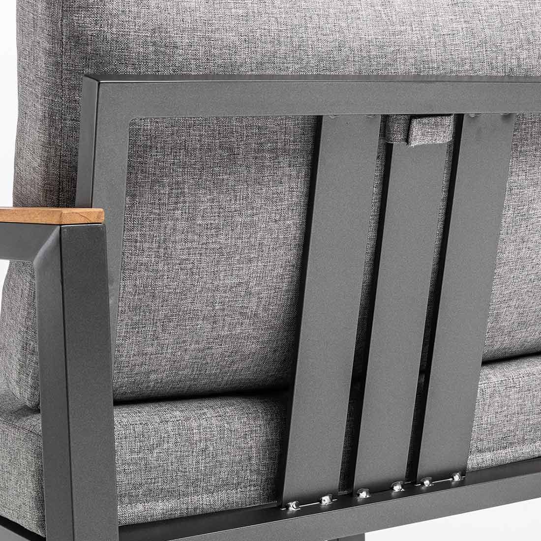 Kettler Ocean Skid Dininglounge 9-tlg. Aluminium/Olefin