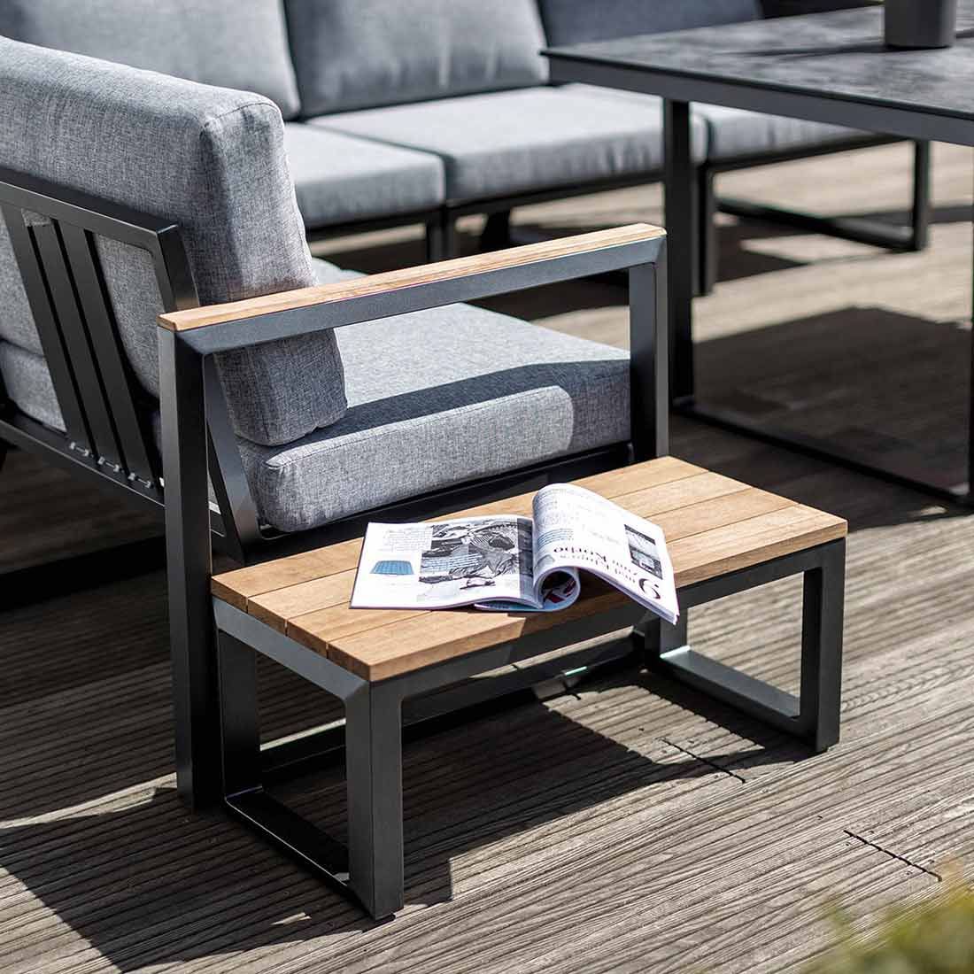Kettler Ocean Skid Dininglounge 9-tlg. Aluminium/Olefin