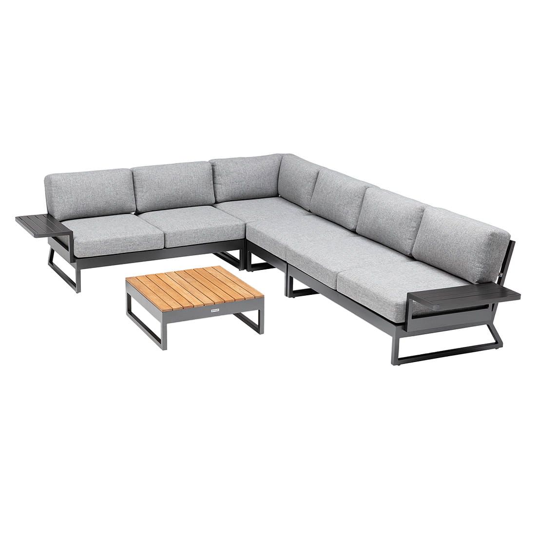 Kettler Ocean Skid Platform Ecklounge inkl. Loungetisch Aluminium/Olefin