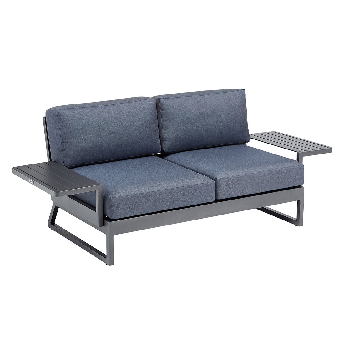 Kettler Ocean Skid Platform 2-Sitzersofa Aluminium/Agora