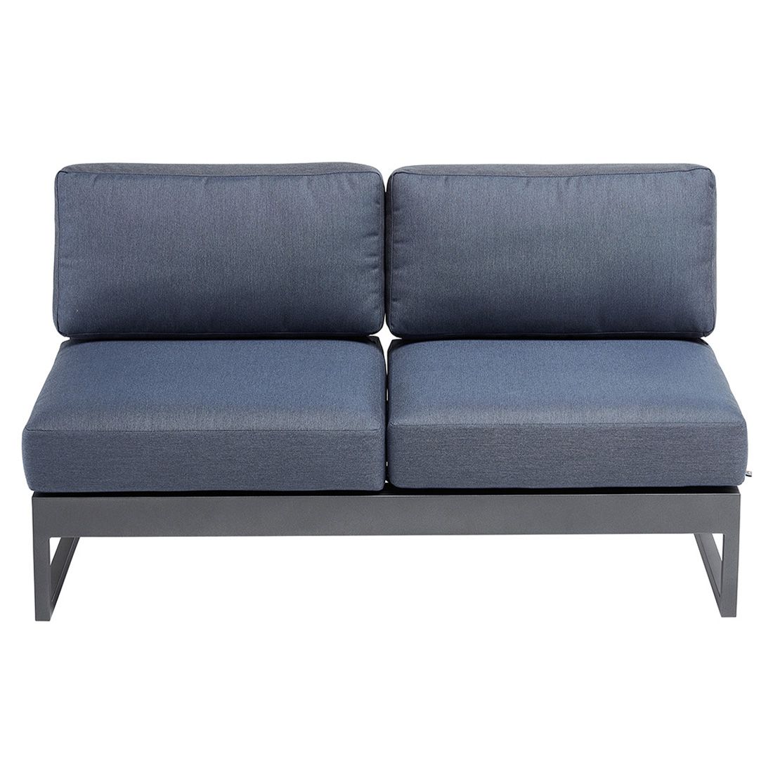Kettler Ocean Skid Platform 2-Sitzersofa Aluminium/Agora
