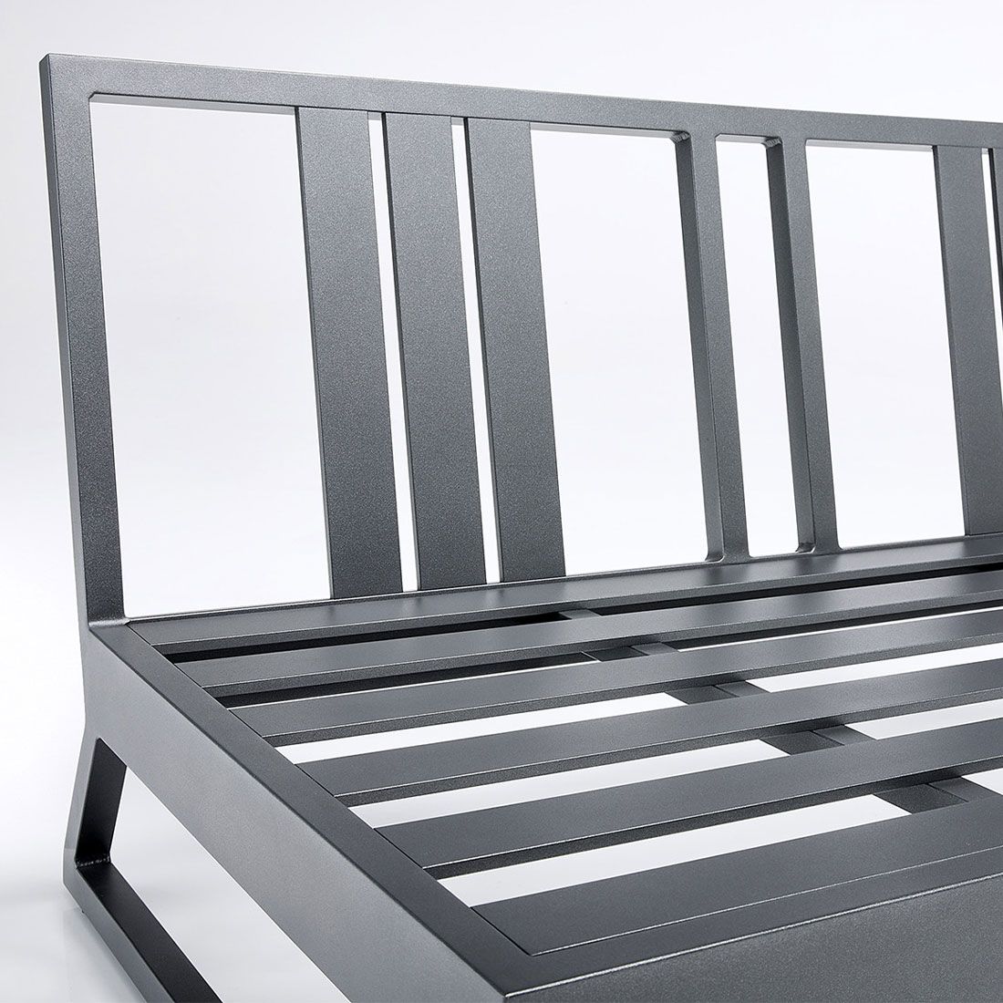 Kettler Ocean Skid Platform 2-Sitzersofa Aluminium/Agora