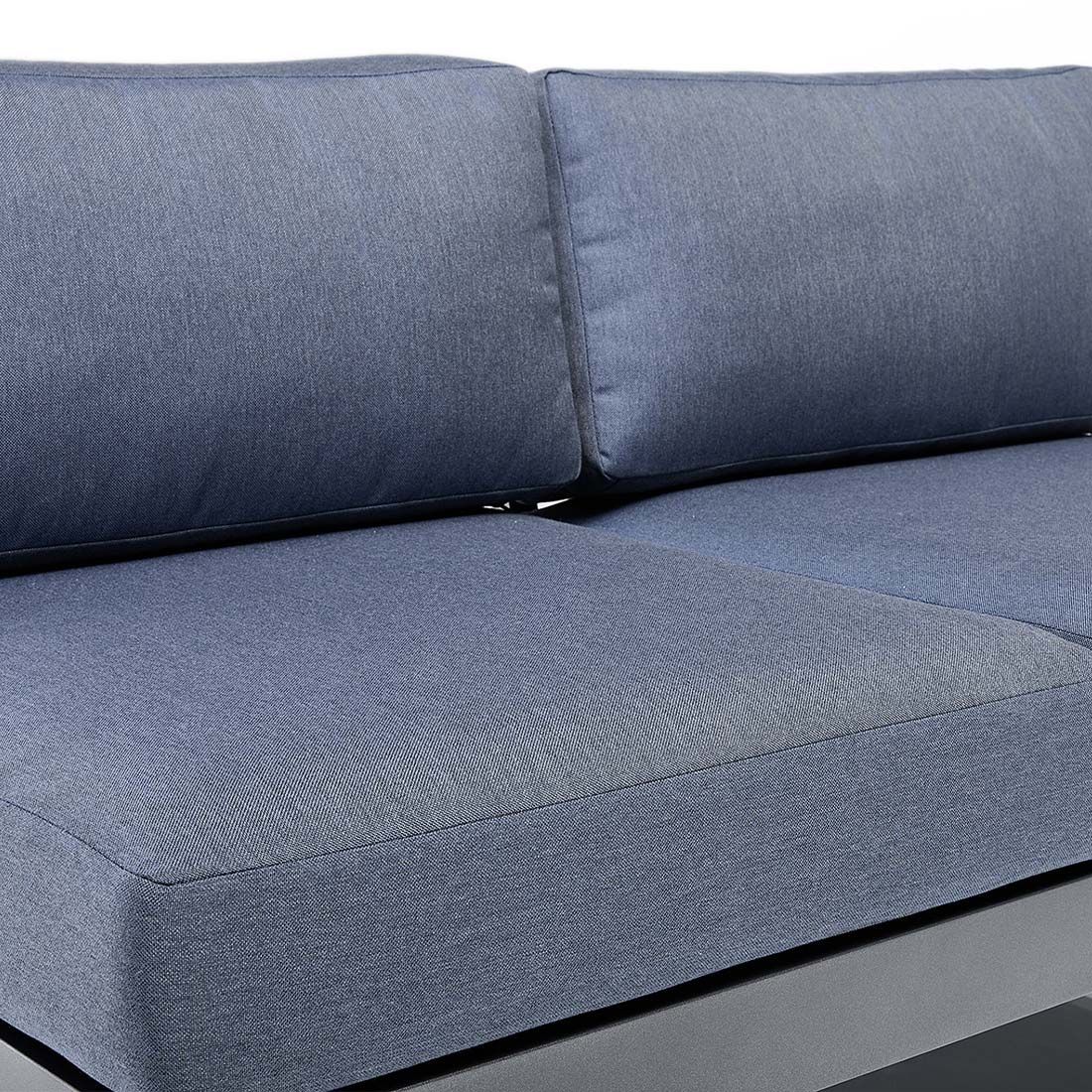 Kettler Ocean Skid Platform 2-Sitzersofa Aluminium/Agora