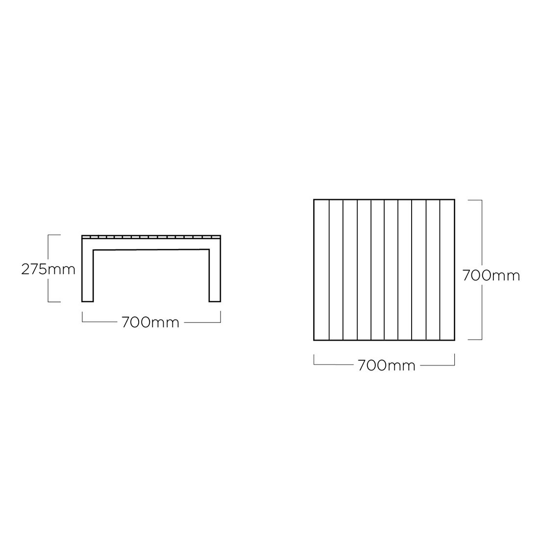 Kettler Ocean Skid Platform Ecklounge Aluminium/Agora