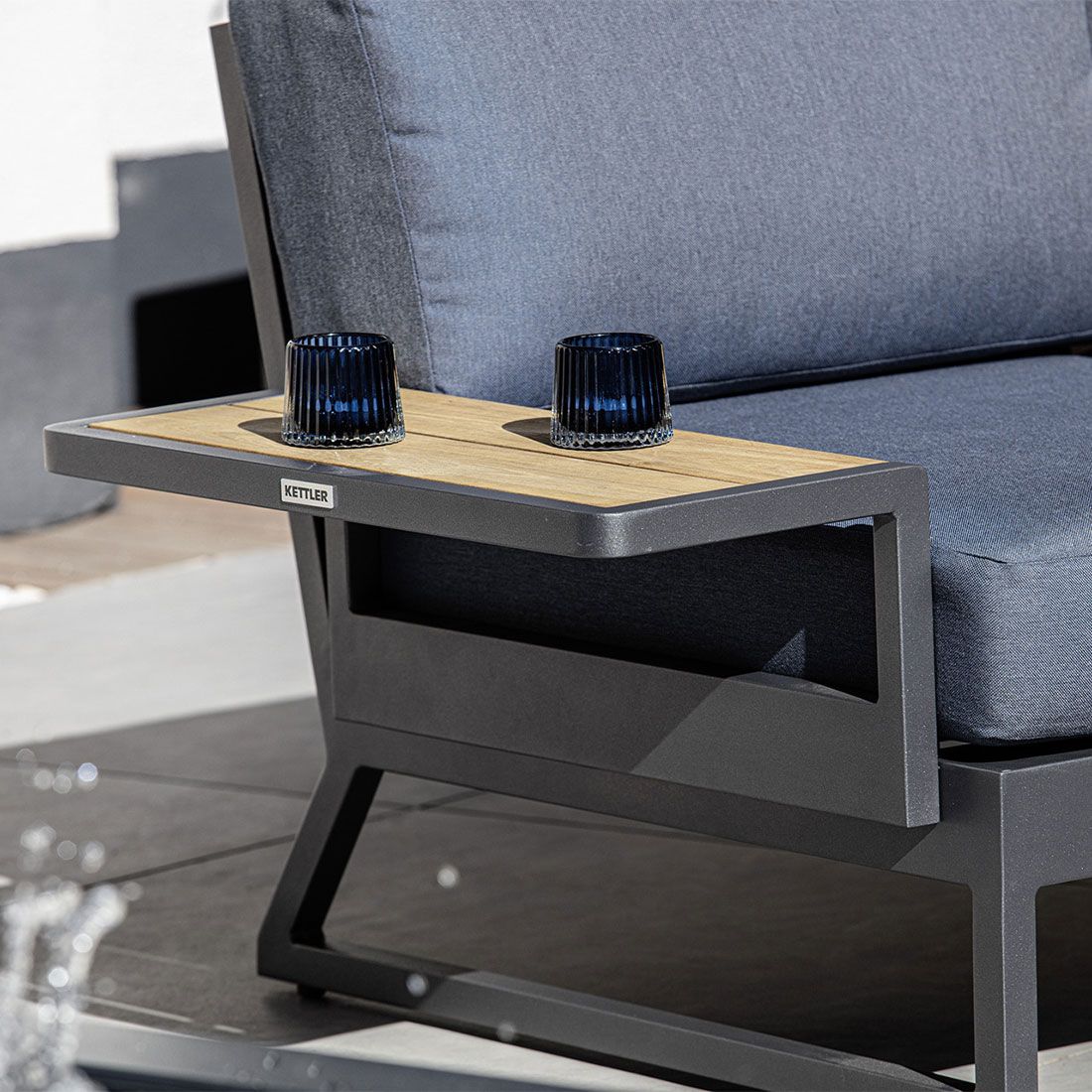 Kettler Ocean Skid Platform Ecklounge Aluminium/Agora